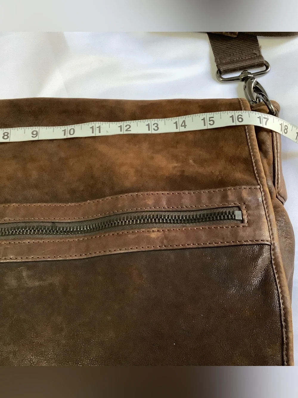 Andrew Marc Vintage brown Leather Laptop Brief Case